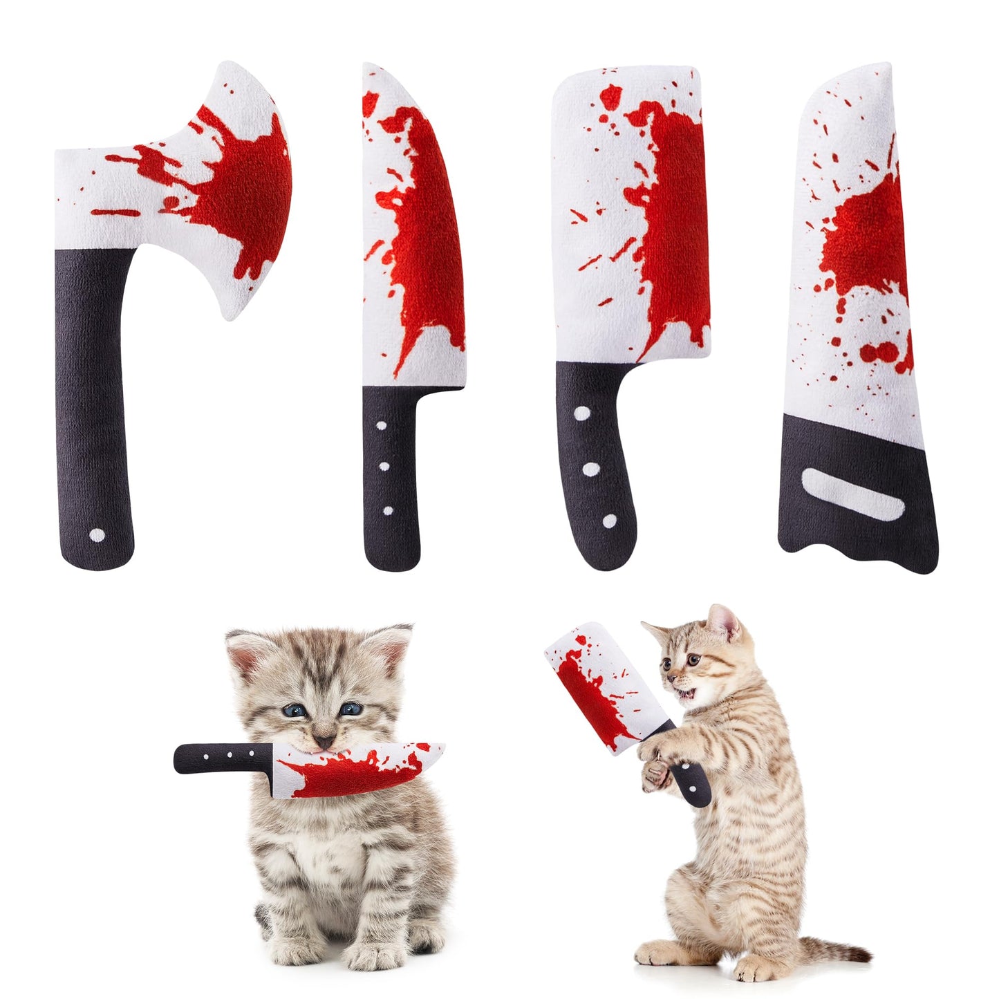 Set Potaroma CTH-4 Juguetes Halloween con Catnip para Gatos x4