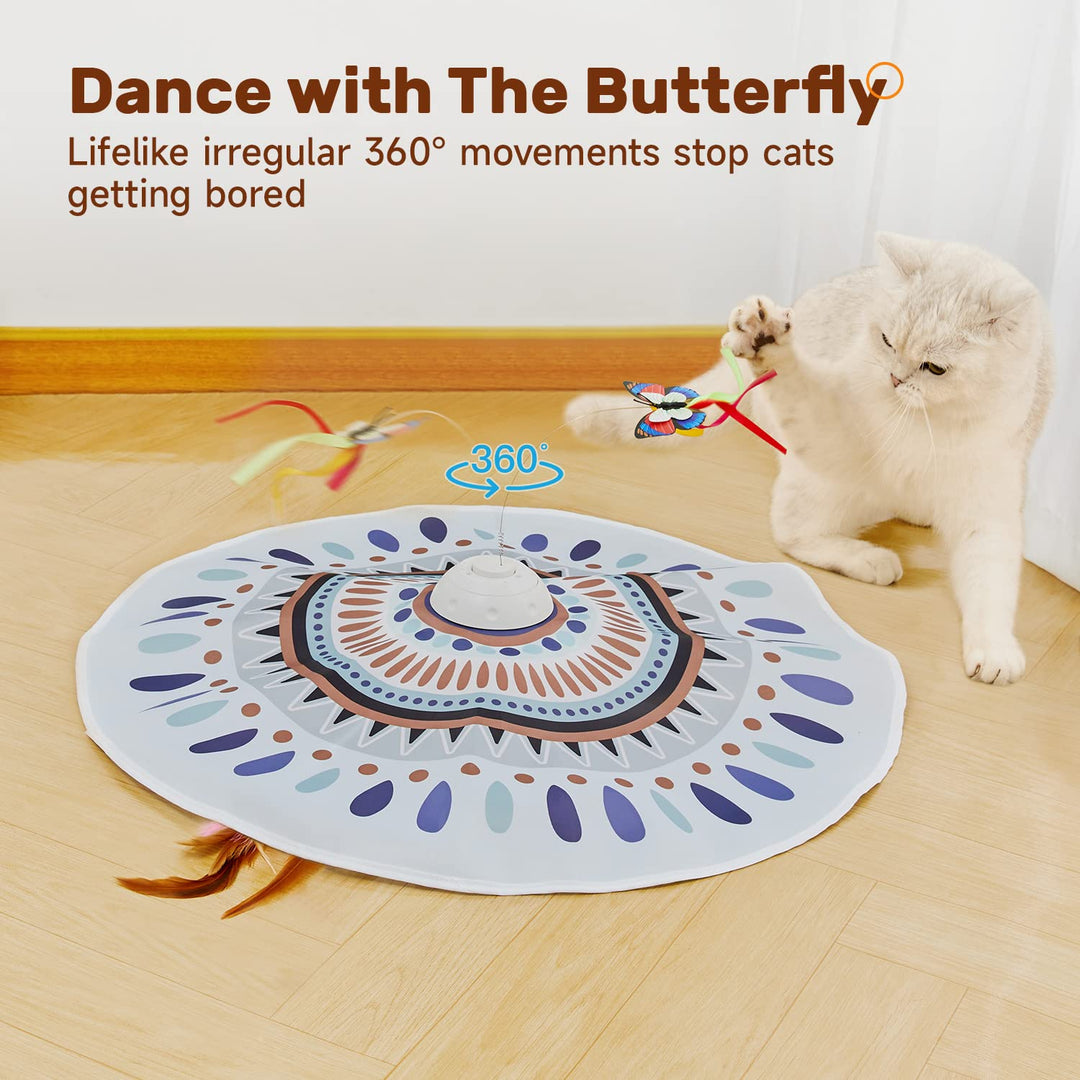 Juguete Potaroma CTB-3 Pro Interactivo 3en1 Recargable para Gatos