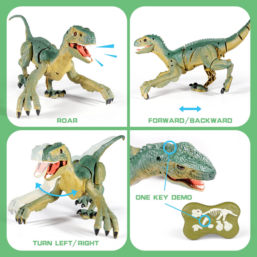 Dinosaurio Robot VERTOY Velociraptor con Control y Sonido