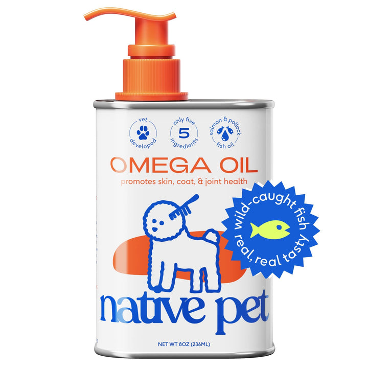 Native Pet Omega 3 8 oz Aceite de salmon piel y articulaciones