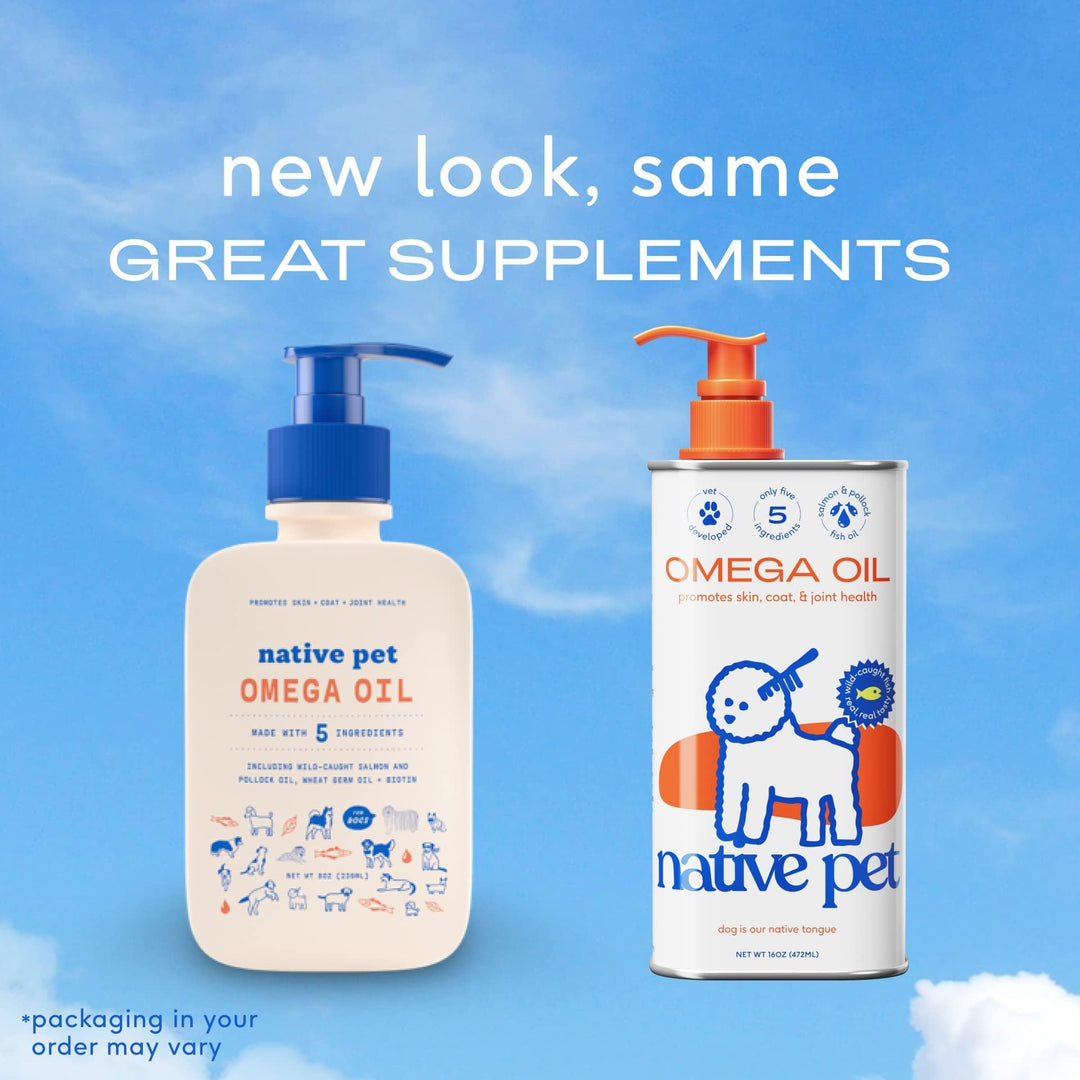 Aceite Omega-3 Native Pet salmon y abadejo 16 oz