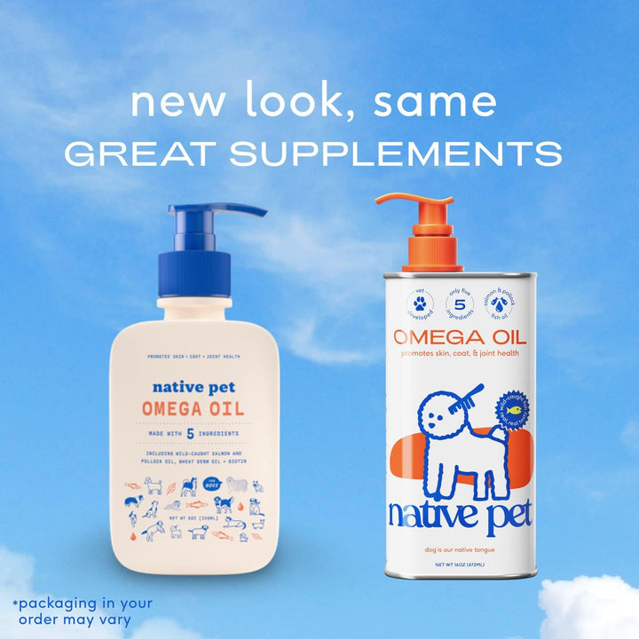 Aceite Omega-3 Native Pet salmon y abadejo 16 oz