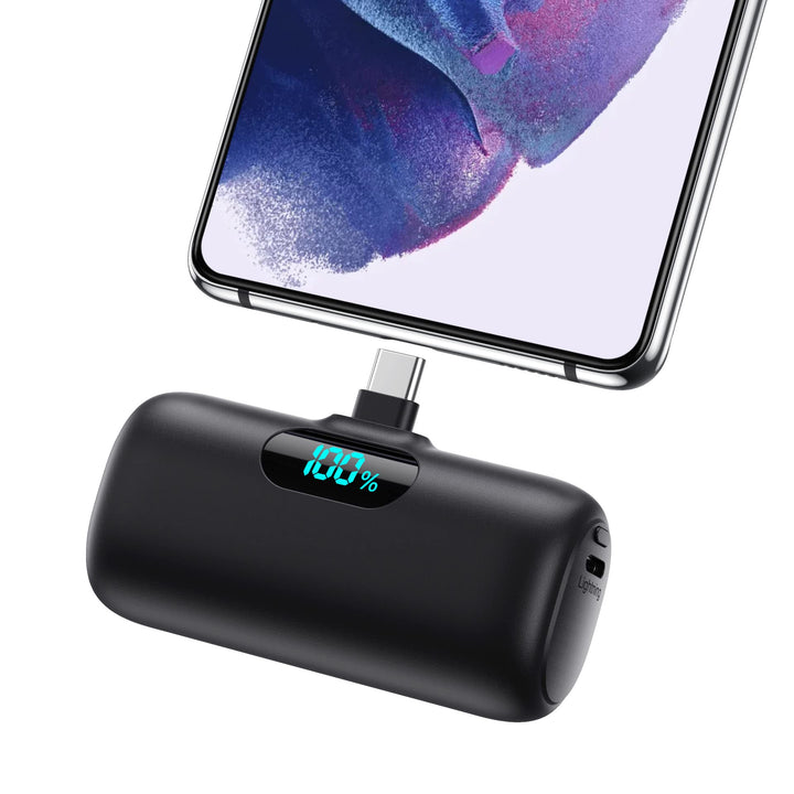 Feob Mini Power Bank 5000 mAh 15W PD con pantalla LED USB-C