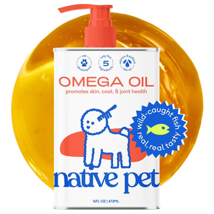 Aceite Omega-3 Native Pet salmon y abadejo 16 oz