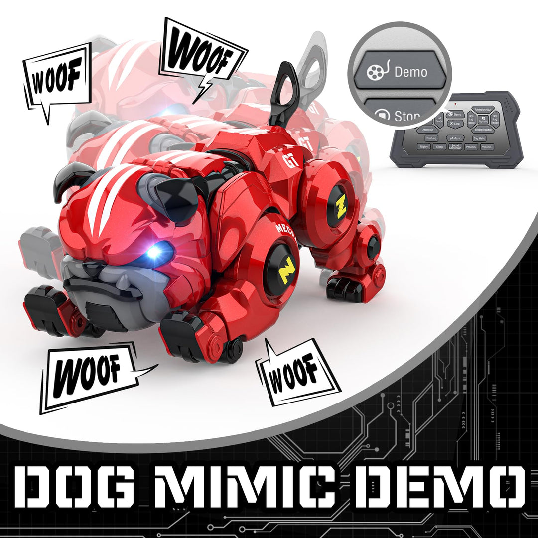 Perro Robot Lterfear Rc Programable con Luces y Musica