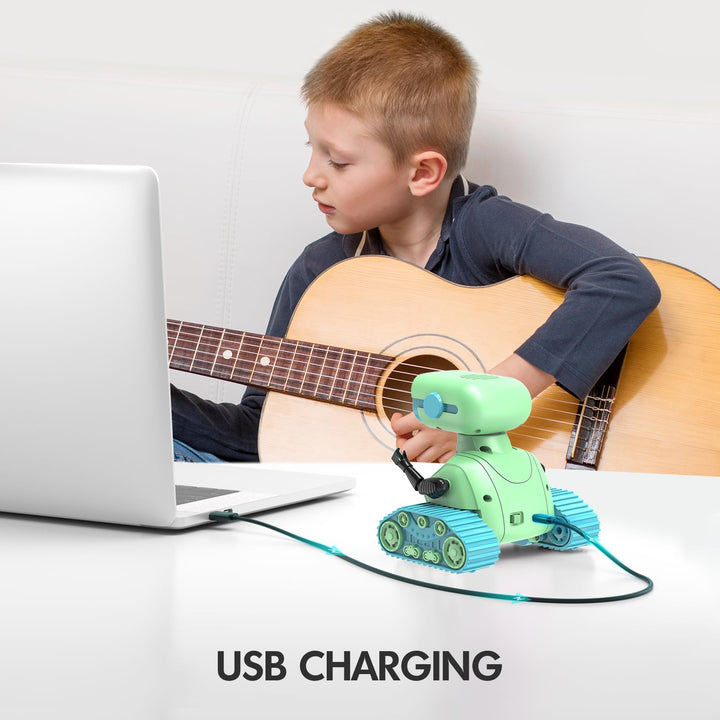 Robot Interactivo ALLCELE Rc Verde con Luces y Musica