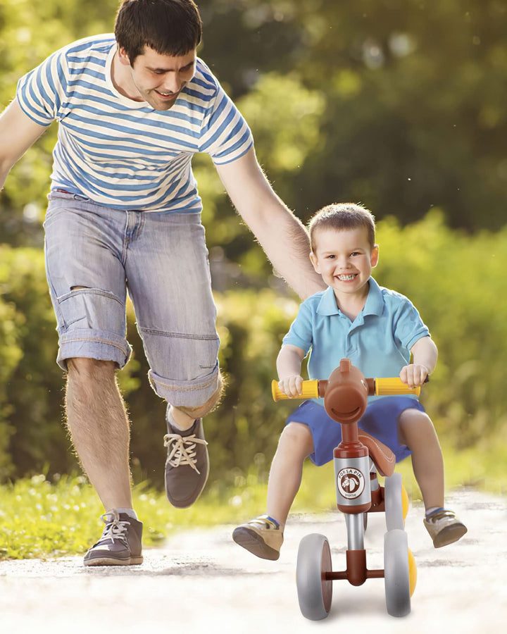 Bicicleta de equilibrio PerKidern diseño caballo 4 ruedas para bebes