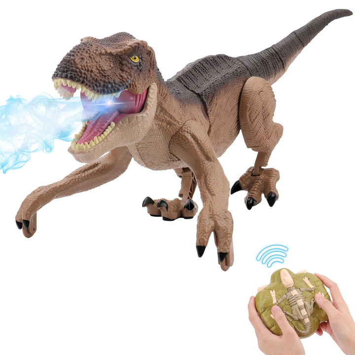 Dinosaurio Robot IQKidz T-Rex RC con Luces, Vapor y Sonido