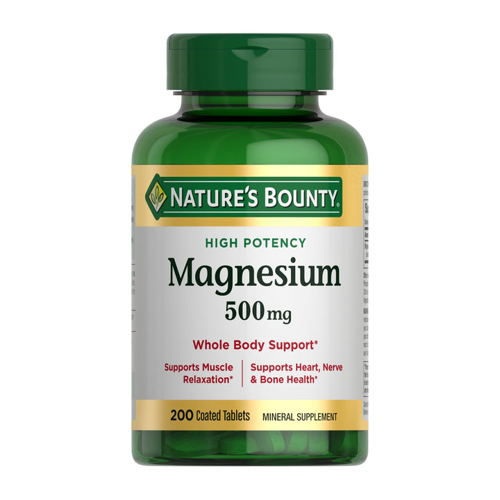Óxido de Magnesio Nature’s Bounty 500 mg – 200 tabletas