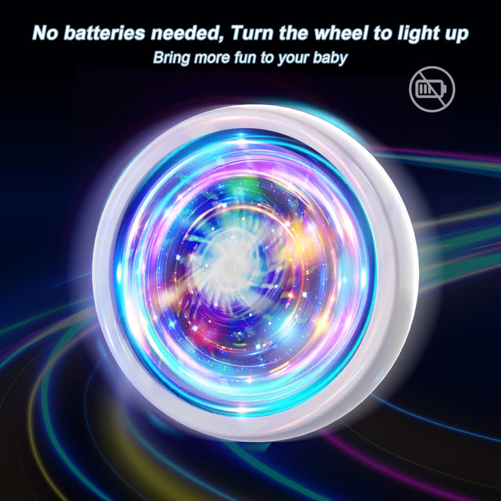 Bicicleta de equilibrio WETIFY 4 ruedas con luces LED para bebe