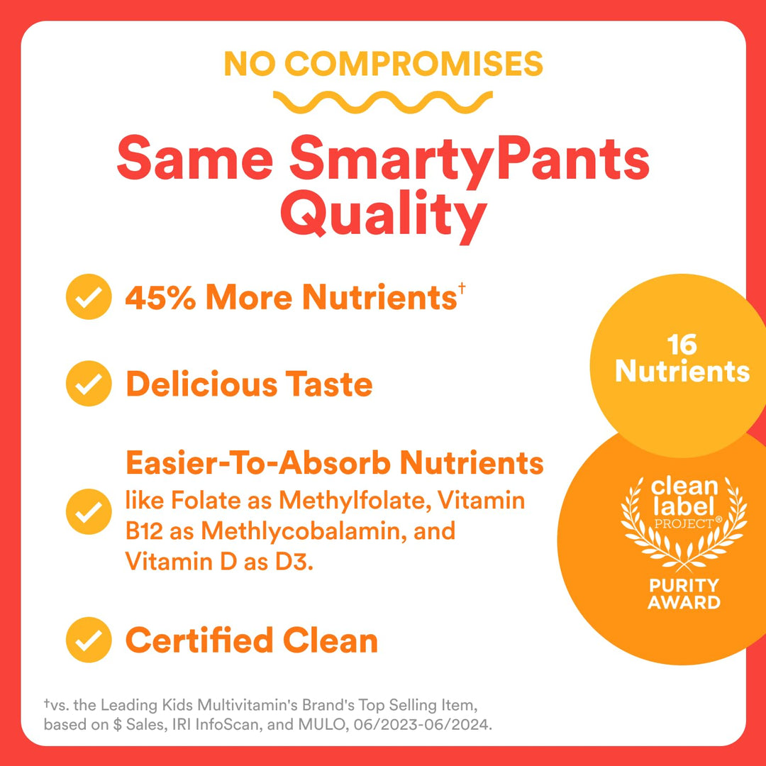 SmartyPants multivitaminico niños 60 gomitas