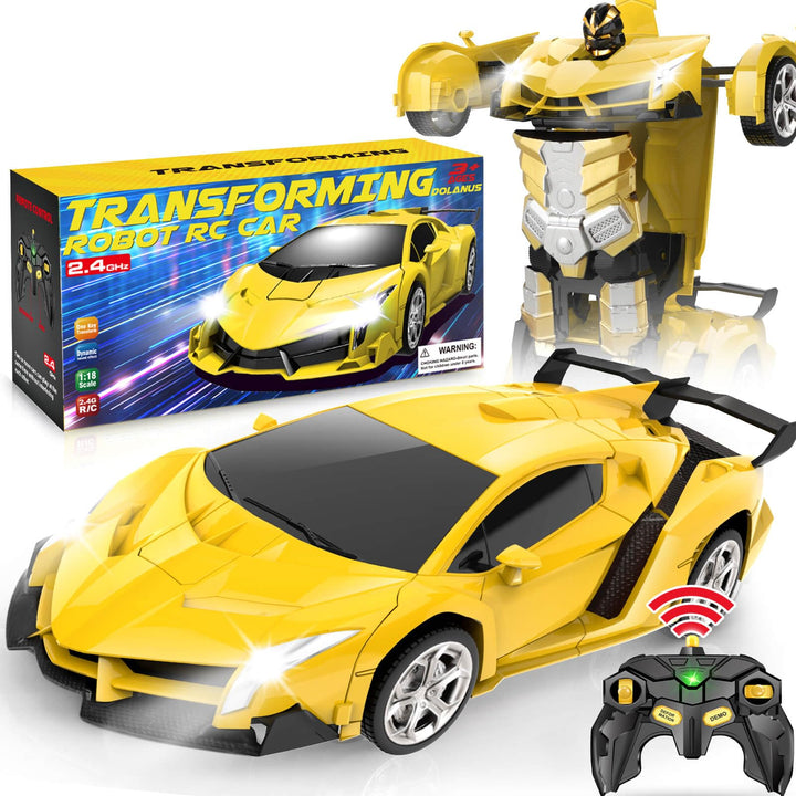 Carro Robot Dolanus RC Transformable con Luces y Control