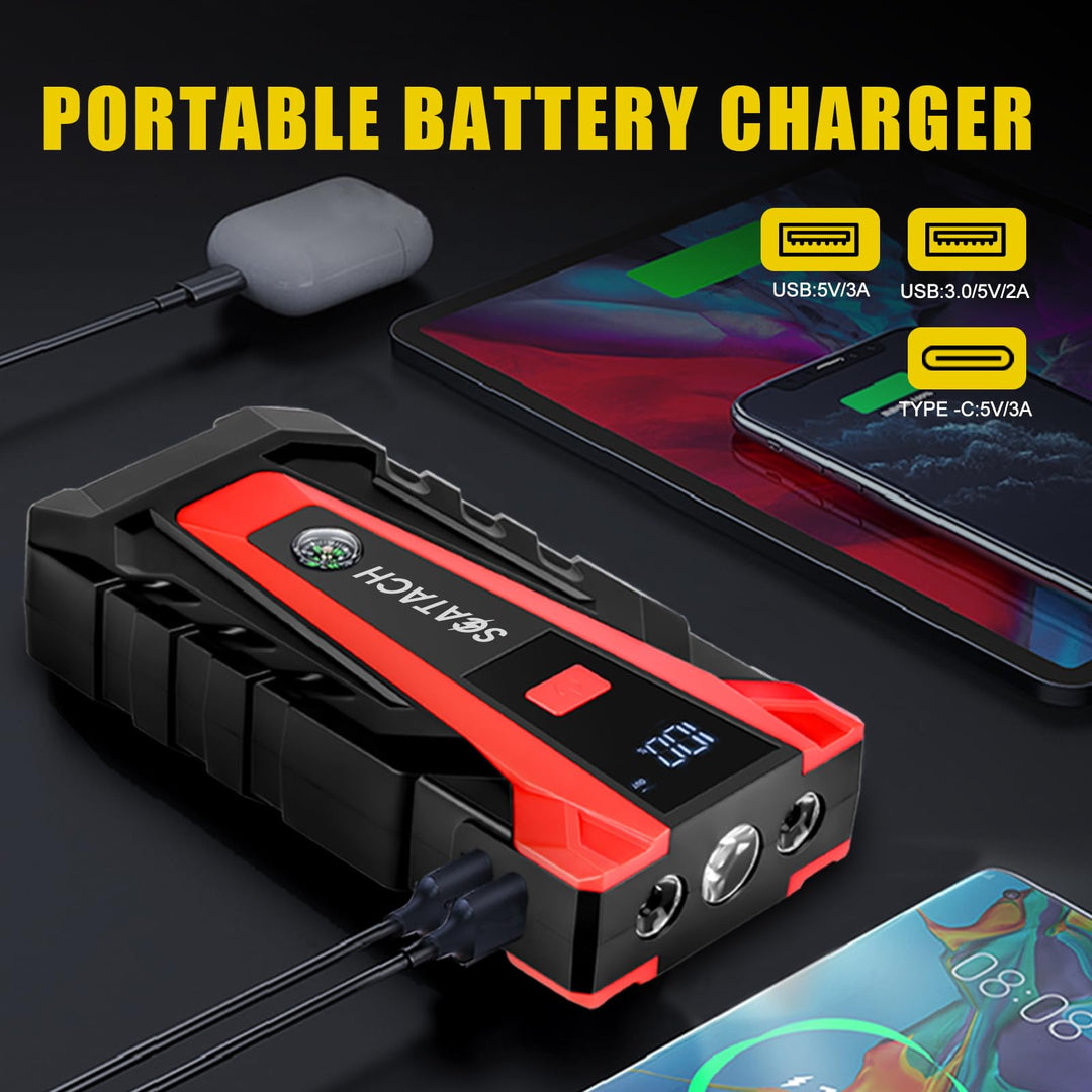 Arrancador de Bateria Scatach 011 3000A Portatil 12V