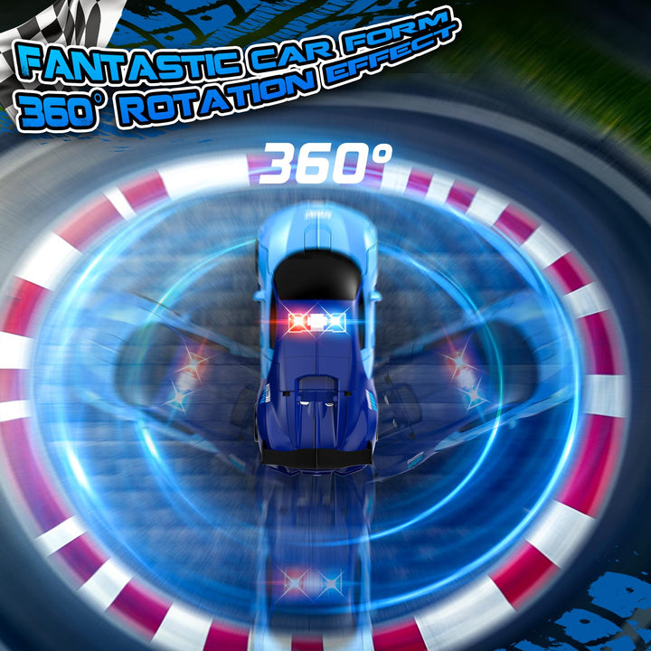 Carro Robot AONEPTR 2en1 Rc Azul con Luces LED