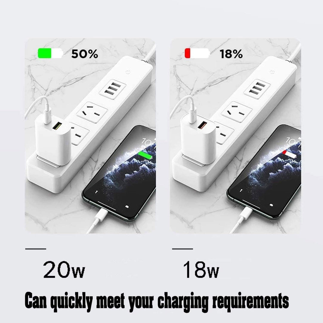 DENGWENQIANG Cargador 20W 2Pack doble puerto USB-C y USB-A