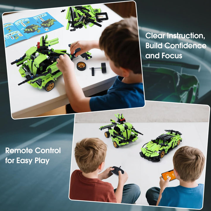 Carro Robot IQKidz 2 en 1 RC de Bloques STEM Educativo