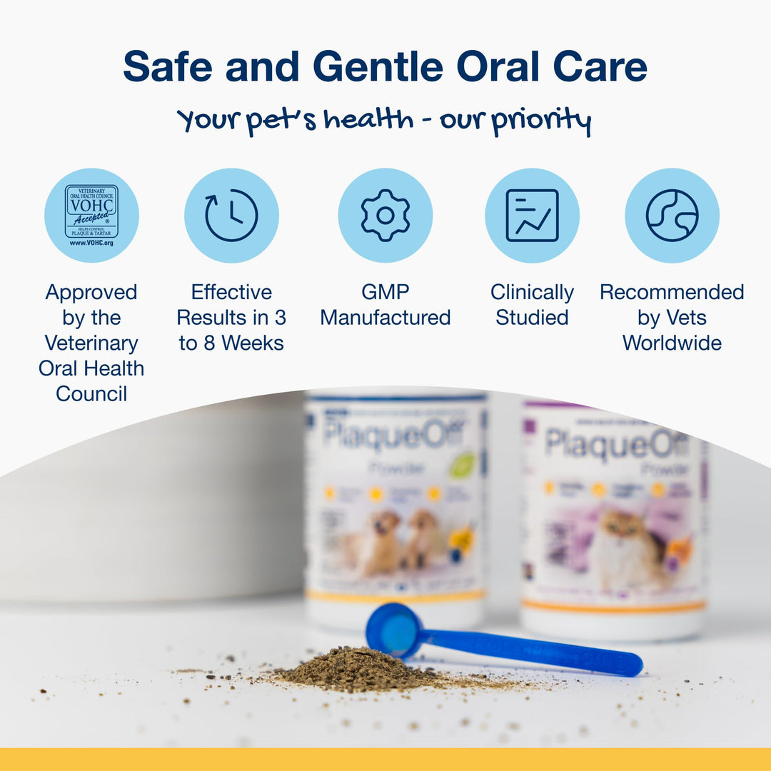 Polvo dental ProDen PlaqueOff para perros y gatos 60 g