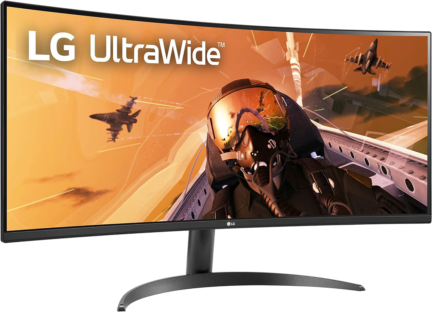 LG 34WP60C-B 34-Inch 21:9 Curved Ultrawide QHD (3440X1440) VA Display with Srgb 99% Color Gamut and HDR 10, AMD Freesync Premium and 3-Side Virtually Borderless Screen Curved QHD Tilt,Black