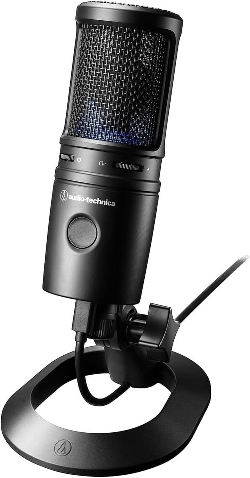 Audio-Technica AT2020USB-X Cardioid Condenser USB Microphone, Black