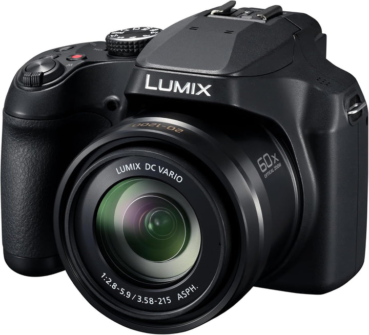 Panasonic LUMIX FZ80D Compact Camera with 20-1200Mm Zoom Lens, Point and Shoot Digital Camera with 4K Video/Photo Recording and Power Optical Image Stabilizer - DC-FZ80D