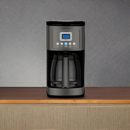 Cuisinart Coffee Maker, Perfecttemp 14-Cup Glass Carafe, Programmable Fully Automatic for Brew Strength Control & 1-4 Cup Setting, Black, Stainless Steel, DCC-3200BKSP1