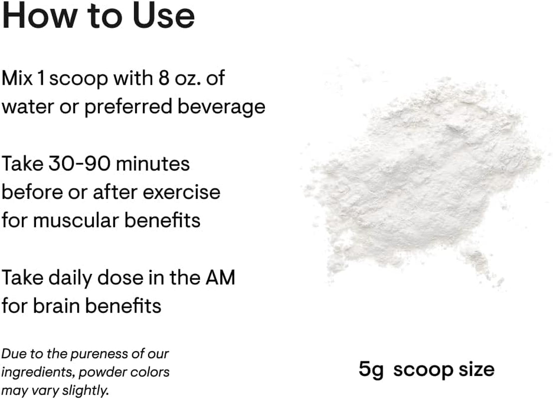 THORNE Creatine - Creatine Monohydrate, Amino Acid Powder - Support Muscles, Cellular Energy and Cognitive Function - Gluten-Free, Keto - NSF Certified for Sport - 16 Oz - 90 Servings