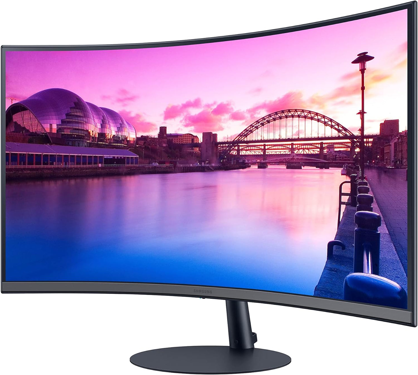 SAMSUNG 32-Inch S39C Series FHD Curved Gaming Monitor, 75Hz, AMD Freesync, Game Mode, Advanced Eye Comfort, Frameless Display, Built in Speakers, Slim Metal Stand, LS32C392EANXGO, 2023, Black