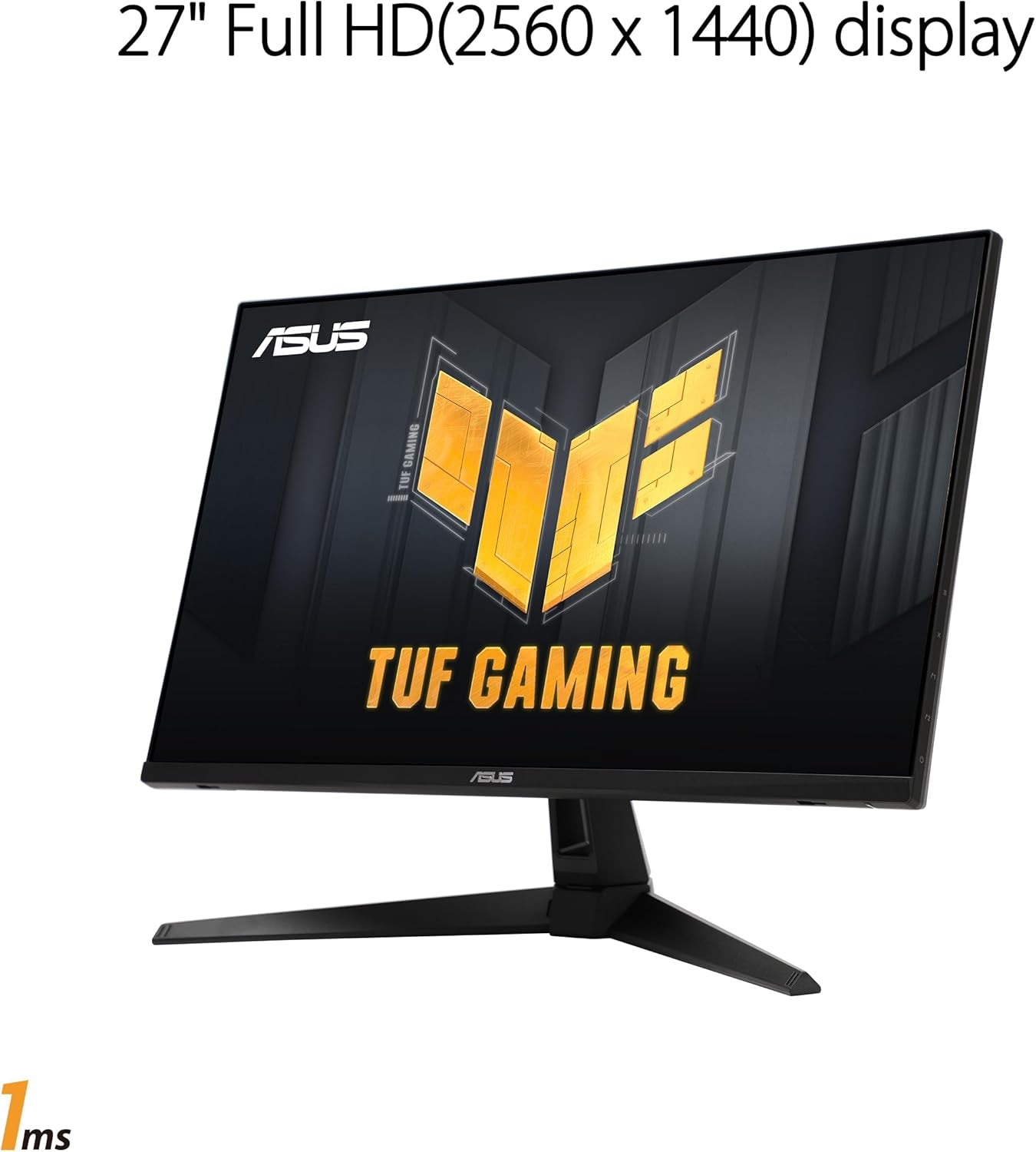 ASUS TUF Gaming 27” 1440P Gaming Monitor (VG27AQM1A) - QHD (2560 X 1440), 260Hz, 1Ms, Fast IPS, Extreme Low Motion Blur Sync, Freesync Premium, G-SYNC Compatible, Displayhdr400, 3 Year Warranty