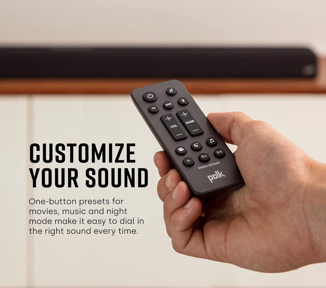 Polk Audio Signa S4 Sound Bar with Wireless Subwoofer - Dolby Atmos 3D Audio, Exclusive Voiceadjust & Bassadjust Technology, HDMI Earc, Works with 8K, 4K & HD Tvs, Bluetooth, Wireless Streaming