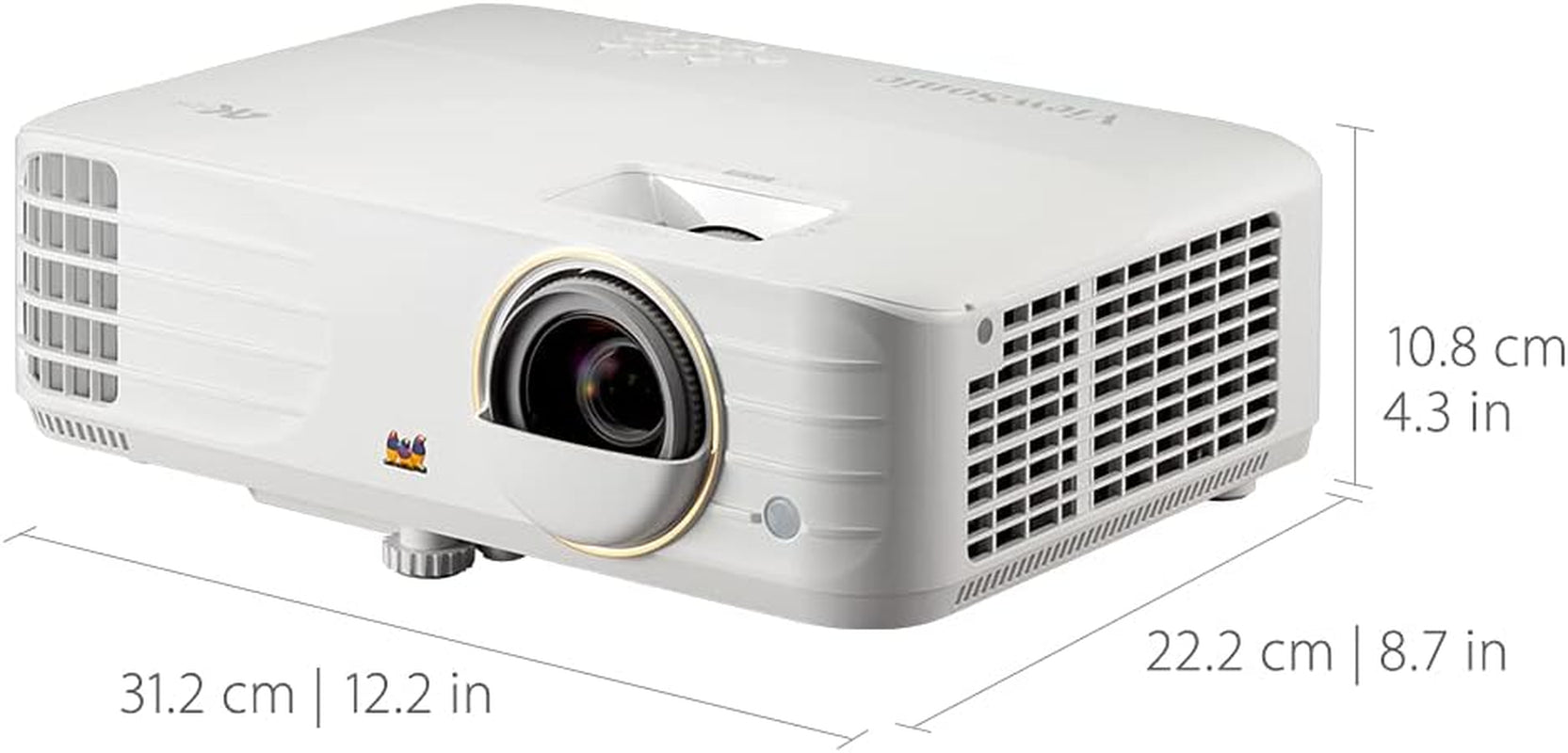 Viewsonic PX748-4K UHD 4K Projector with 4000 Lumens, 240 Hz, 4.2Ms, HDR Support, Auto Keystone, Dual HDMI, and USB C for Home Theater, Stream Netflix with Dongle