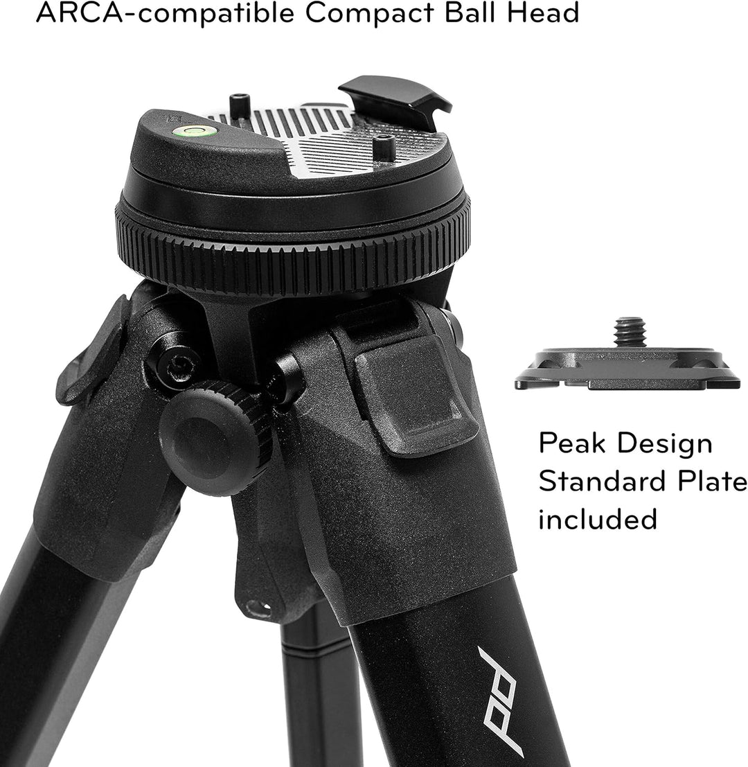 Peak Design Travel Tripod (Carbon Fiber) Ultra-Portable, Stable and Compact Professional Camera Tripod
