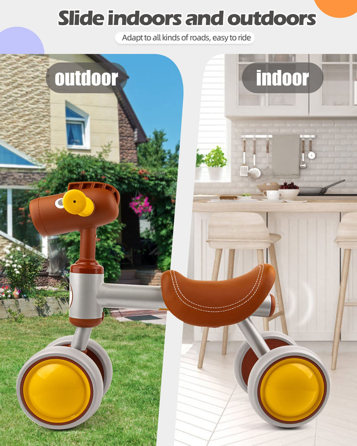 Bicicleta de equilibrio PerKidern diseño caballo 4 ruedas para bebes