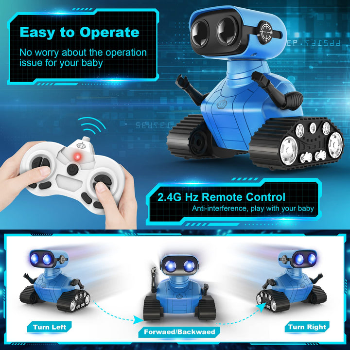 Robot Interactivo Hamourd Emo Rc Recargable con Luz LED