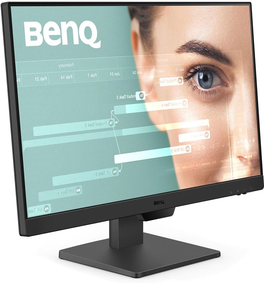 Benq GW2490 24" Computer Monitor 100Hz FHD 1920X1080P | IPS | Eye-Care Tech | VESA Mount |Thin Bezel | Low Blue Light| Adaptive Brightness| Wall Mount | Built-In Speakers | Displayport | HDMI X 2