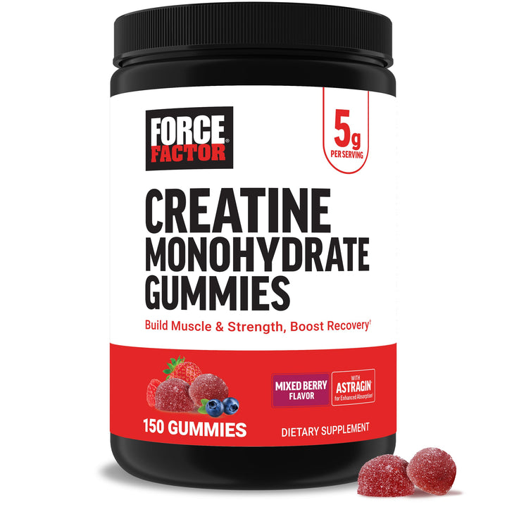Force Factor Creanina Monohidrato Gummies 150 gomitas