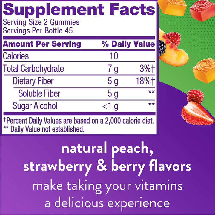 Gomitas de Fibra Vitafusion Fiber Well – 90 unidades (sin azúcar)