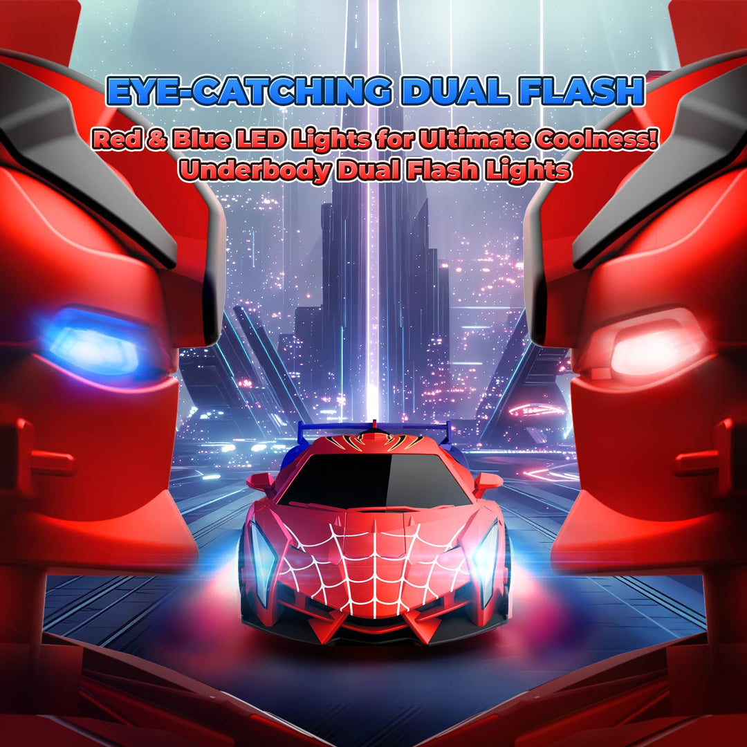 Carro Robot TIKAFONY Spider Rc 2en1 con Luces LED