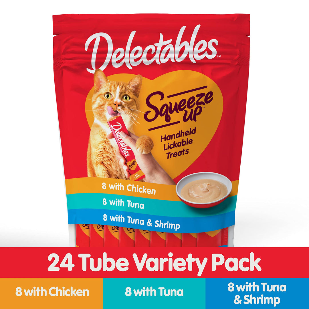 Snacks cremosos Delectables Squeeze Up pollo y atun 24 uds