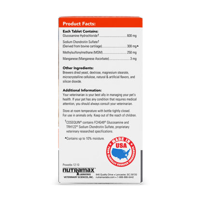 Nutramax Cosequin DS + MSM – Suplemento Articulaciones Perros (60 tab)