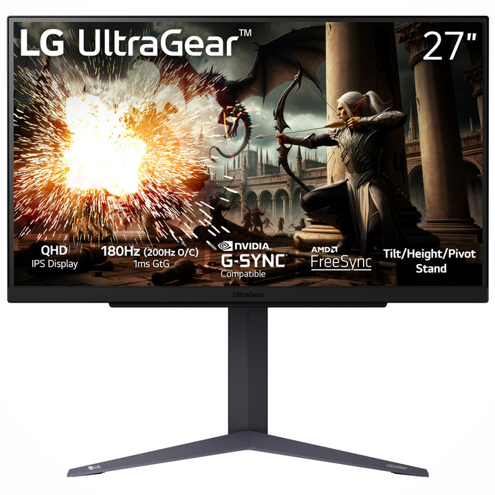 Monitor Gamer LG UltraGear 27GS75Q-B 27" QHD 180Hz 1ms HDR