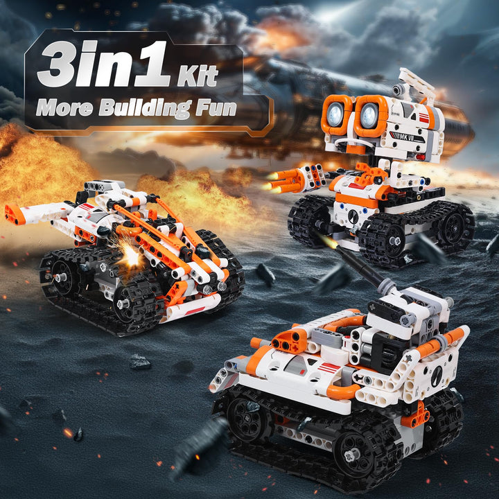 Robot Kyanio 3 en 1 RC STEM con Control y App Educativa