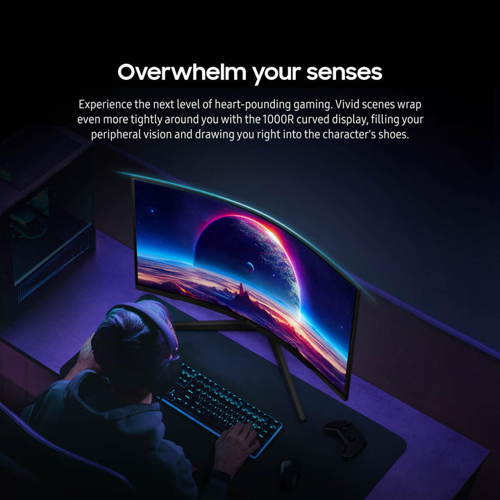 Monitor Gamer Curvo Samsung Odyssey G5 G55C 32" QHD 165Hz