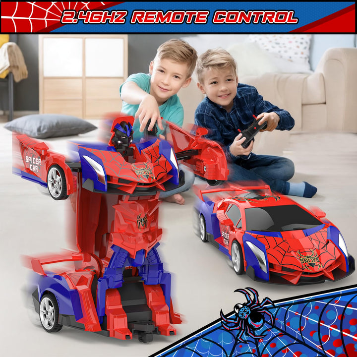 Carro Robot BLUEJAY Spider Rc 2en1 con Luces LED