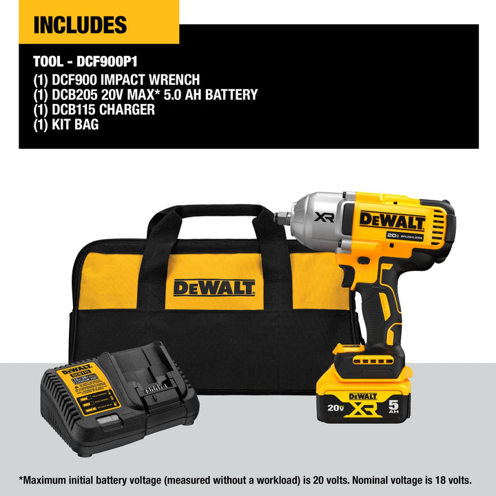 Dewalt DCF900P1 Impacto XR 20V Kit Hog Ring