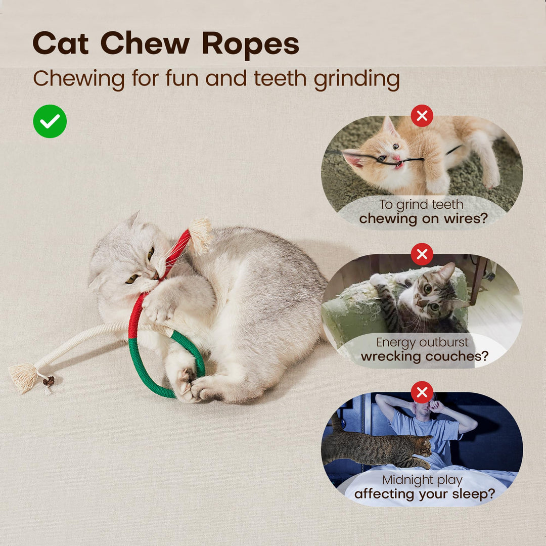 Juguete Potaroma CTR-3 Catnip Chew Ropes para Gatos