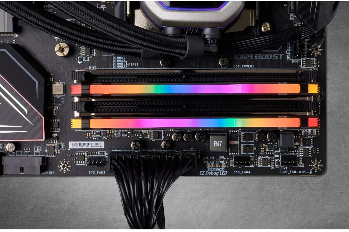 CORSAIR VENGEANCE RGB PRO DDR4 RAM 64GB (2X32Gb) 3600Mhz CL18-22-22-42 1.35V Intel AMD Desktop Computer Memory - Black (CMW64GX4M2D3600C18)