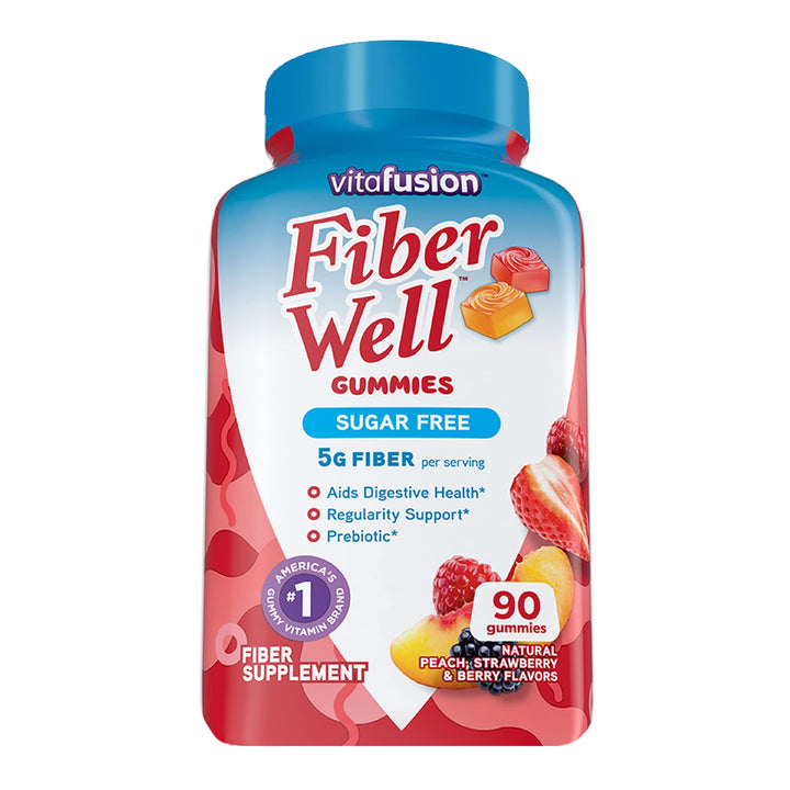 Gomitas de Fibra Vitafusion Fiber Well – 90 unidades (sin azúcar)