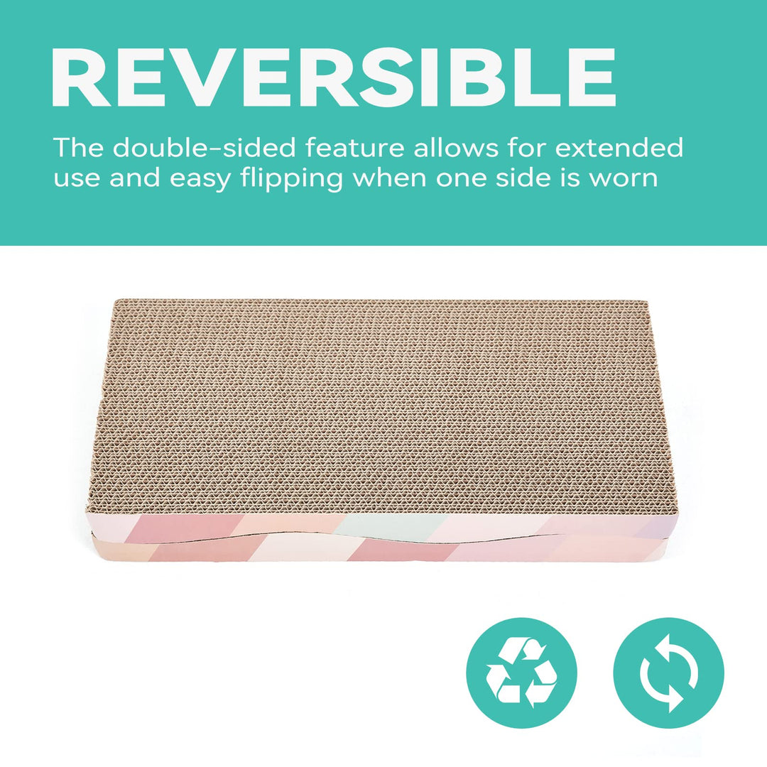 Set SIDAZON CSB-2 Rascadores Reversibles con Catnip para Gatos x2