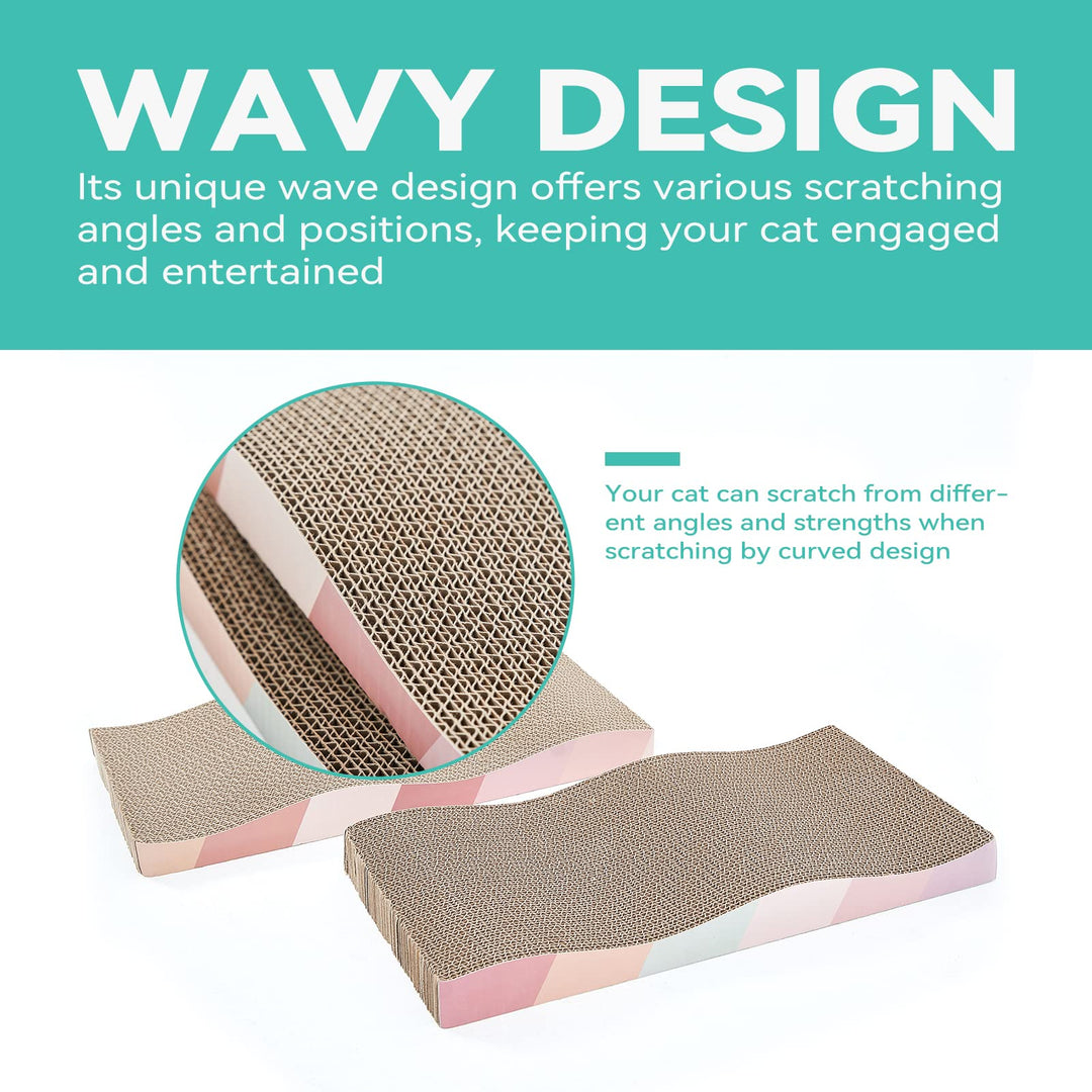Set SIDAZON CSB-2 Rascadores Reversibles con Catnip para Gatos x2