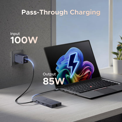 UGREEN Revodok 10 in 1 USB C Docking Station Dual 4K Monitor, USBC Hub with 2 HDMI, USB A&C 3.2 Ports, SD/TF Card Reader, PD 100W Charging, USB C Dock with 1Gbps Ethernet for Dell, HP, XPS and More